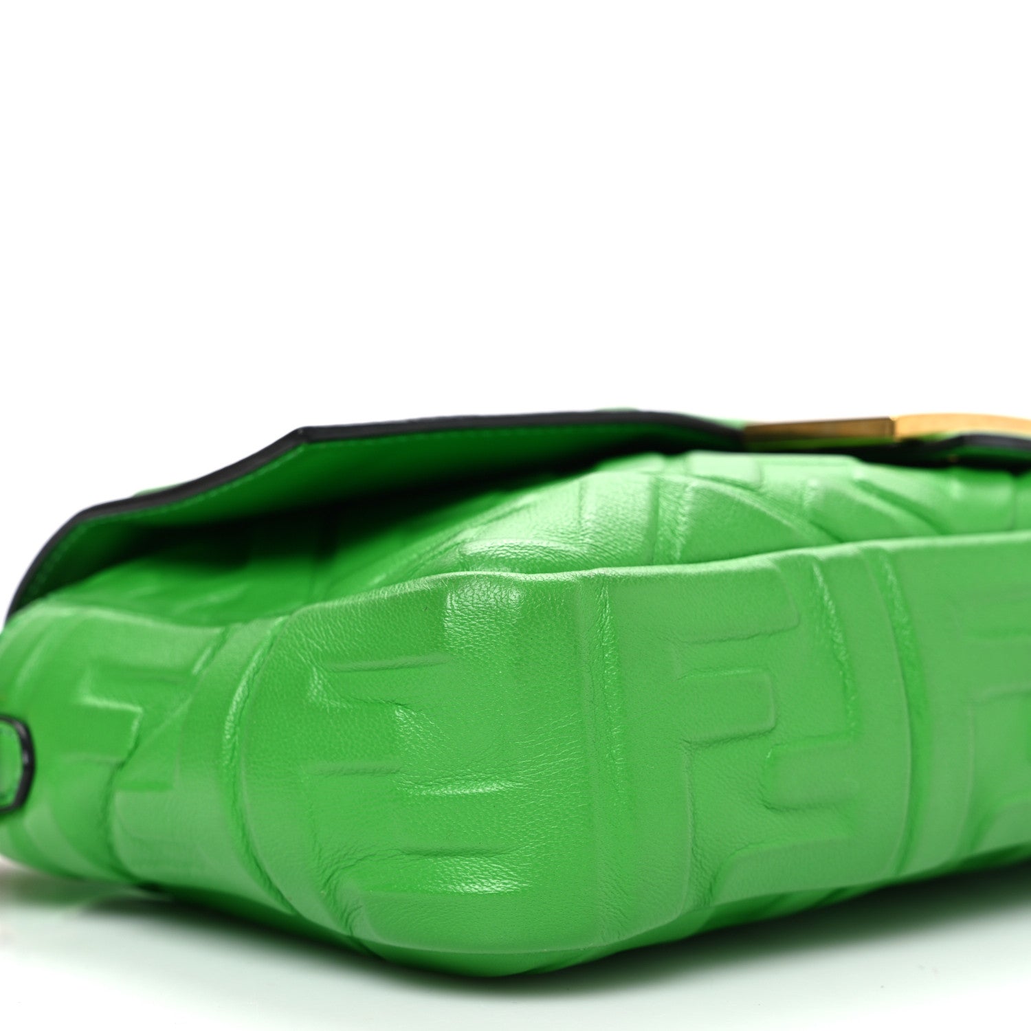 Fendi Nappa FF 1974 Embossed Baguette Tomatillo 9 of 11