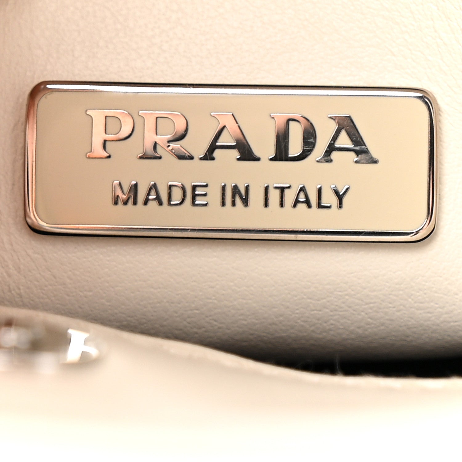 Prada Spazzolato Cleo Shoulder Bag White 4 of 9