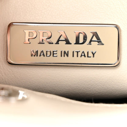 Prada Spazzolato Cleo Shoulder Bag White 4 of 9