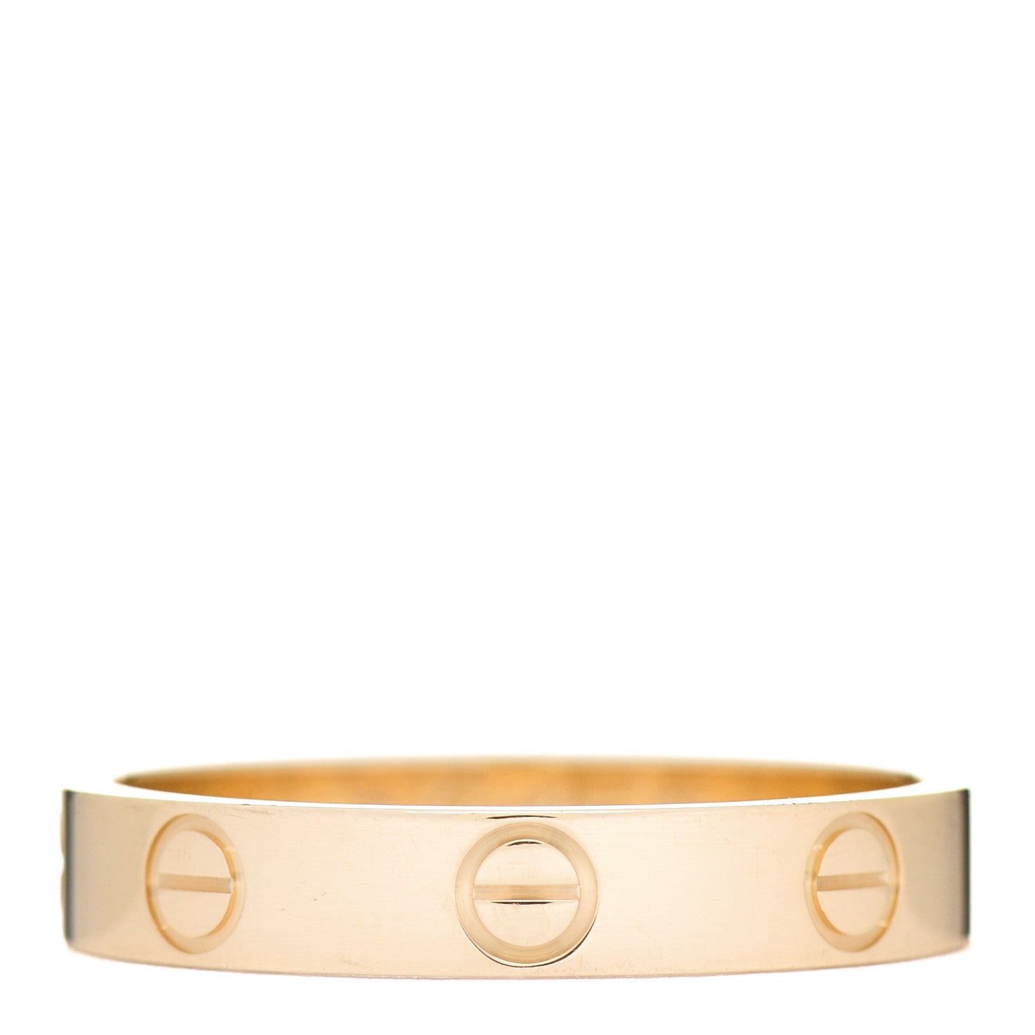 Cartier 18K Yellow Gold 3.5mm LOVE Wedding Band Ring 55 7.25 1 of 4