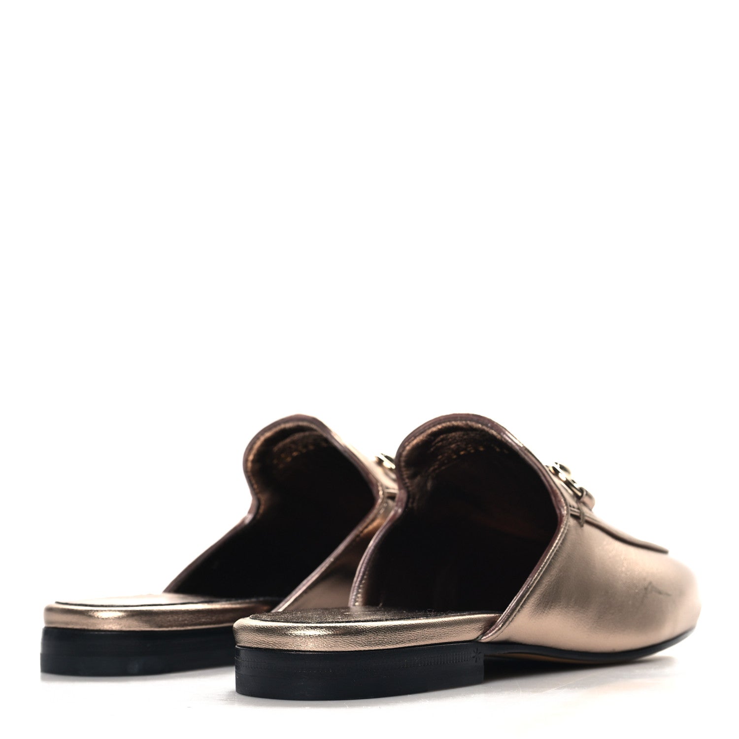 Gucci Nappa Silk Womens Princetown Mules 36 Rame 5 of 11
