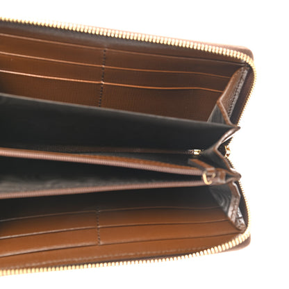Gucci GG Supreme Monogram Fake/Not Zip Around Wallet Beige Brown Sugar 5 of 6