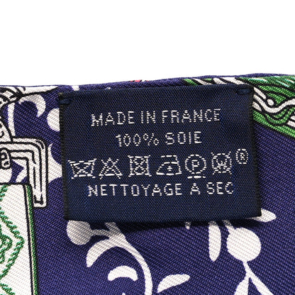 Hermes Silk Etriers Remix Twilly Indigo Rose Vif Multicolore 3 of 5