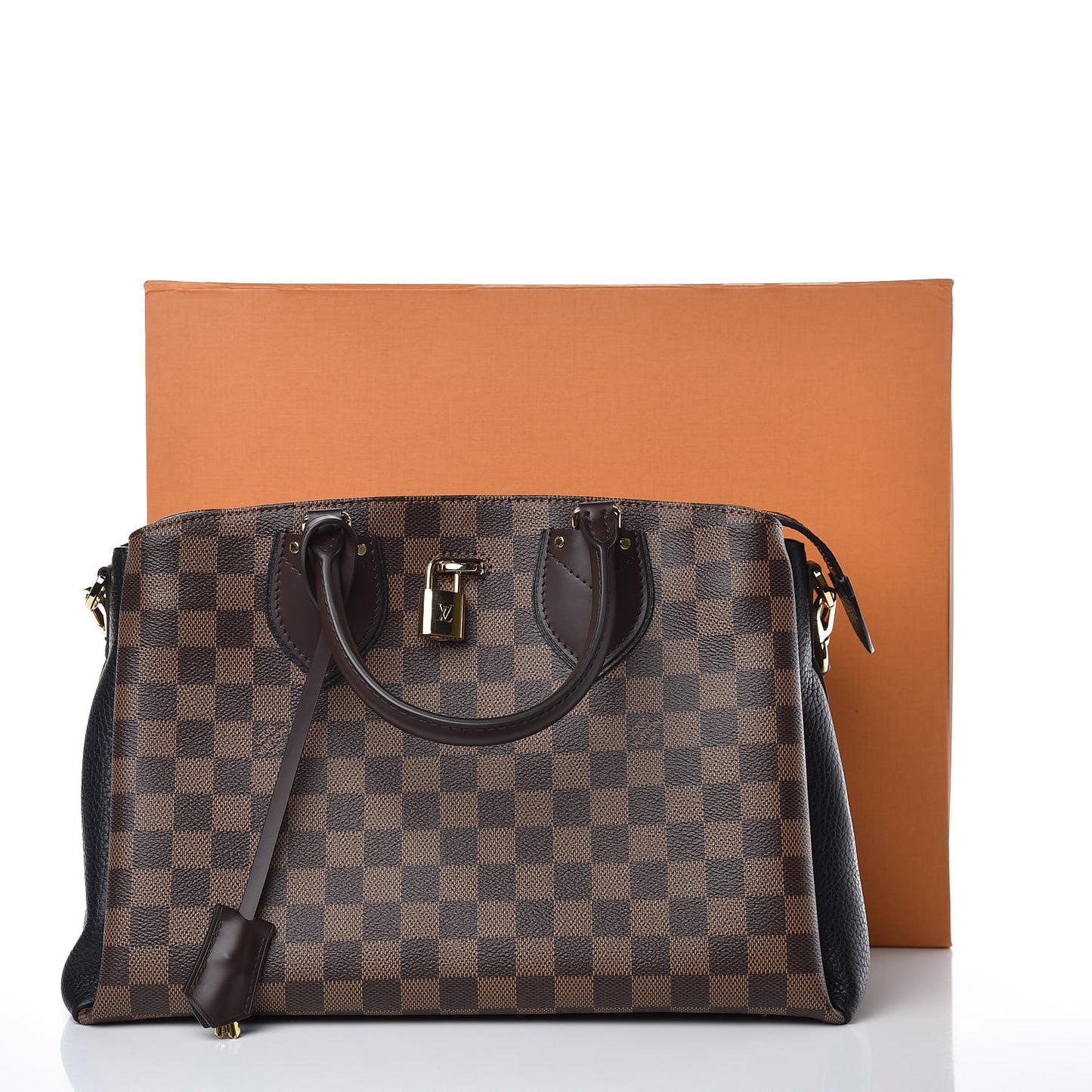Cuir Taurillon Damier Ebene Normandy Black