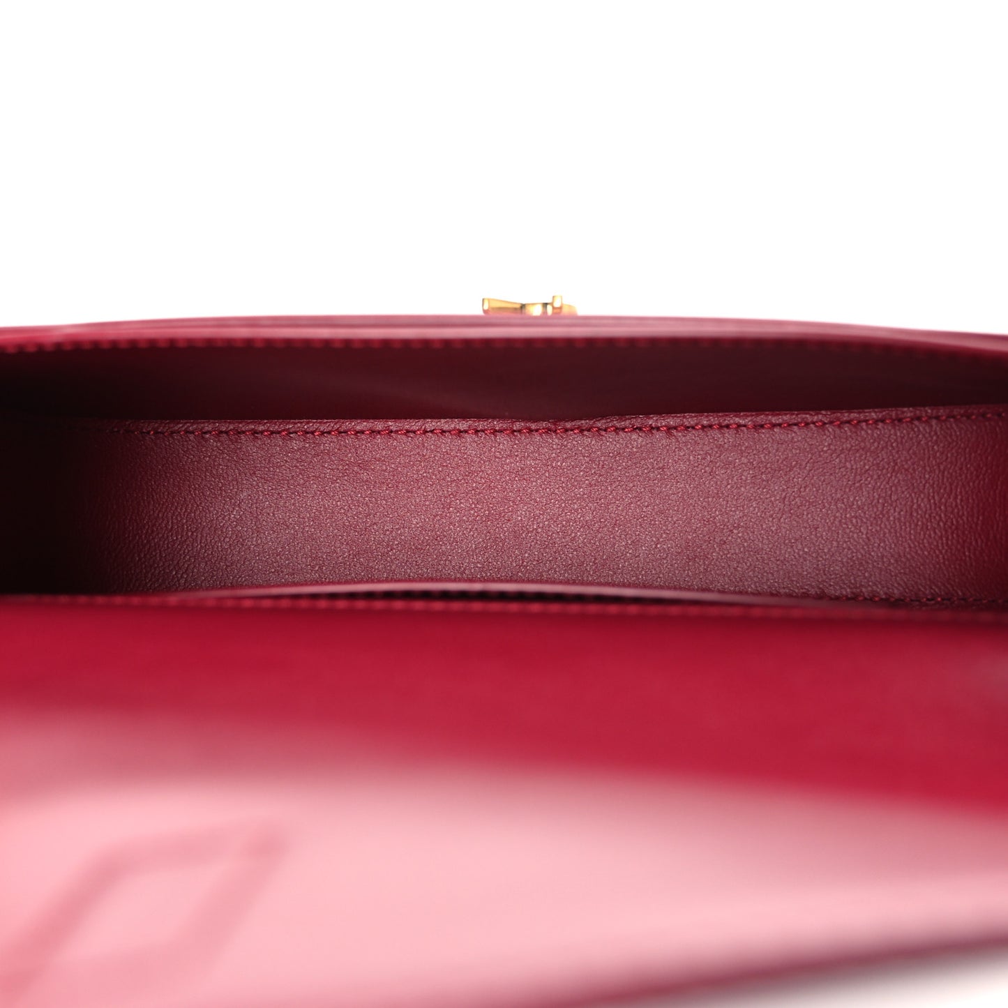Box Calfskin Mini Voltaire Shoulder Bag Burgundy