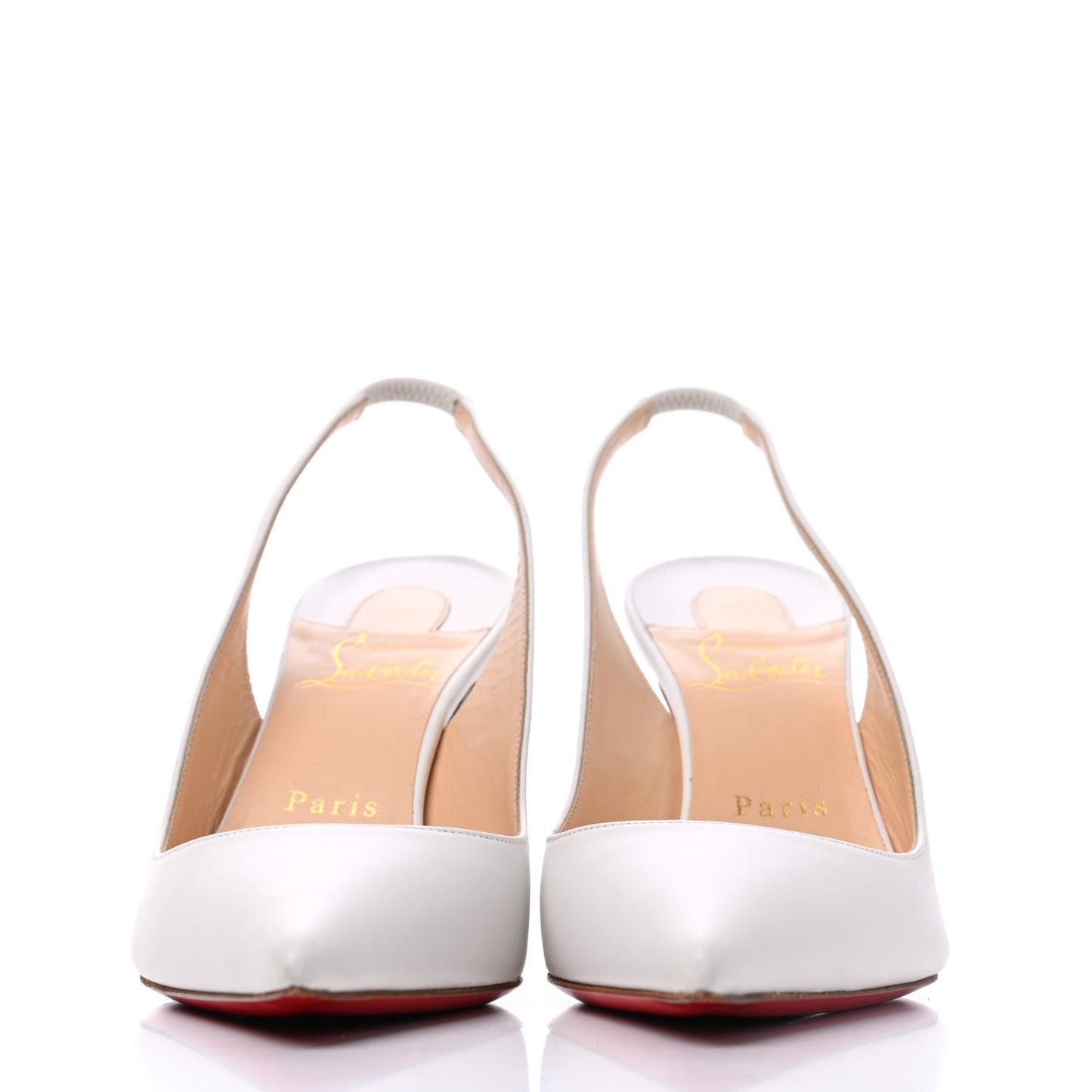 Nappa Clare 80 Slingback Pumps 38 White