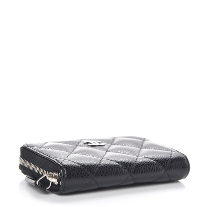 Chanel Caviar Quilted Zip Coin Purse Black 4 of 8
