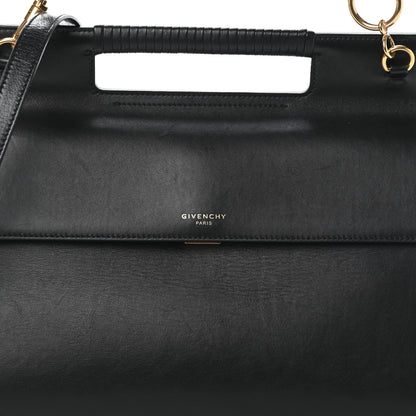 Givenchy Calfskin Large Whip Top Handle Shoulder Bag Black 7 of 9