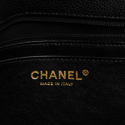 Chanel Caviar Quilted Jumbo Single Flap Black 6 of 7