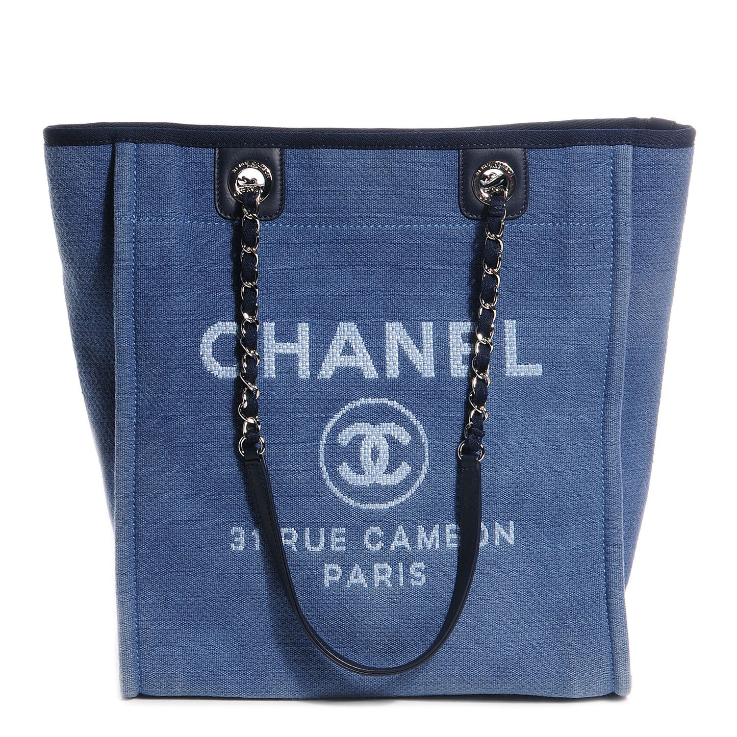 Toile Small Deauville Tote Denim Blue