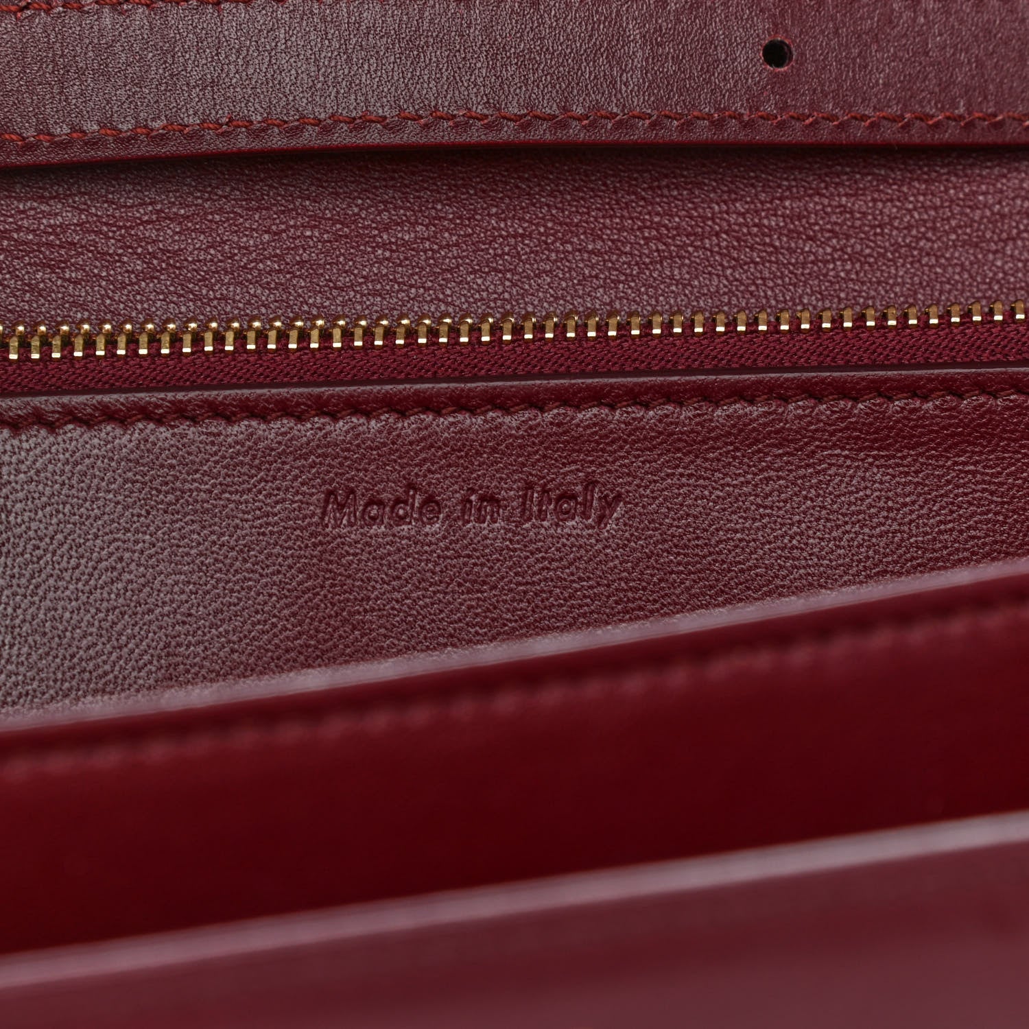 Celine Box Calfskin Medium Classic Box Flap Bag Burgundy 7 of 13