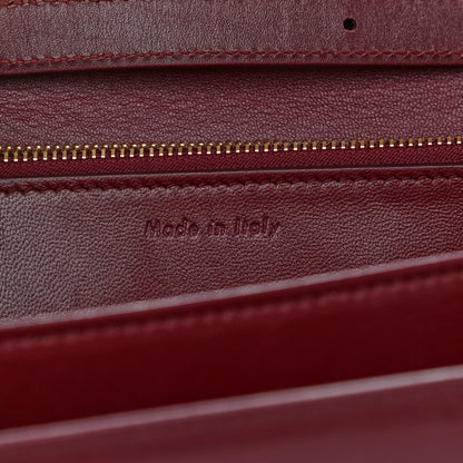 Celine Box Calfskin Medium Classic Box Flap Bag Burgundy 7 of 13