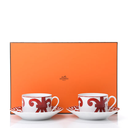 Hermes Porcelain Balcon du Guadalquivir Tea Cup and Saucer Set of 2 7 of 7