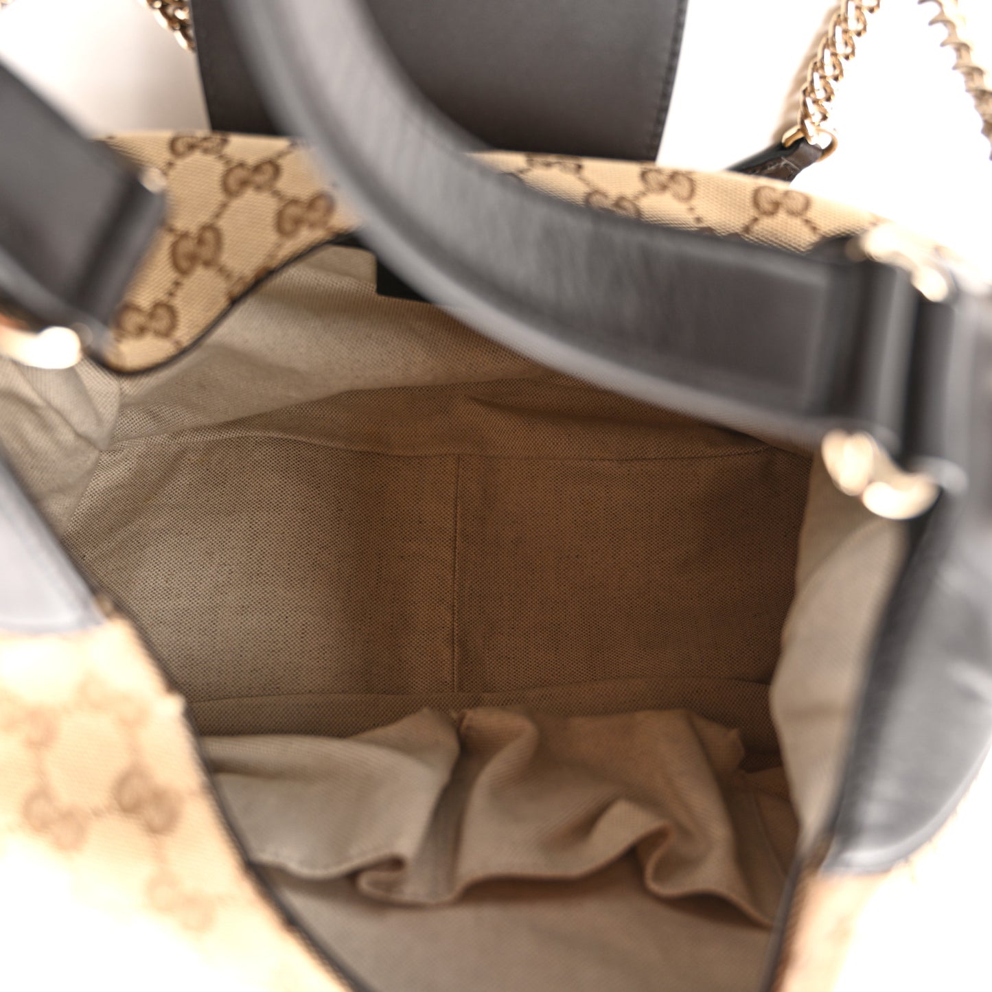 Monogram Margaux Calfskin Medium Emily Hobo Beige Ebony Cocoa