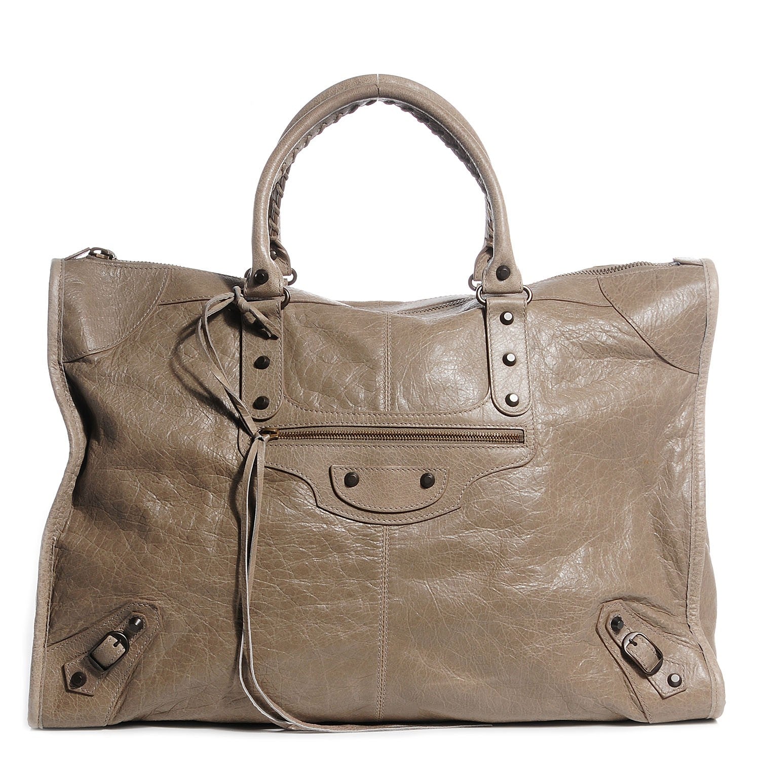 Balenciaga Agneau Classic Hardware Weekender Papyrus 1 of 11