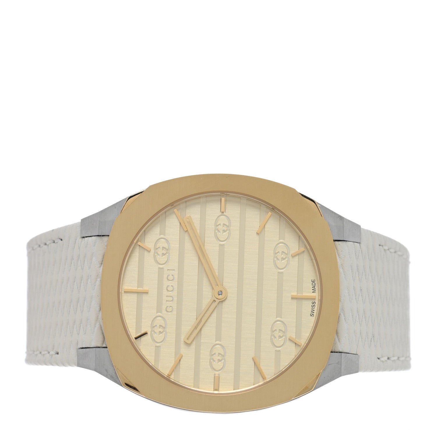 Gucci Stainless Steel Calfskin 34mm 25H Quartz Watch White 2 of 4