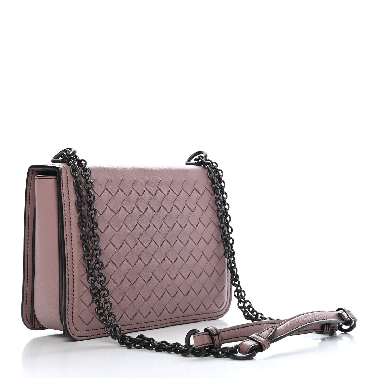 Nappa Intrecciato Small Runway Shoulder Bag Light Purple