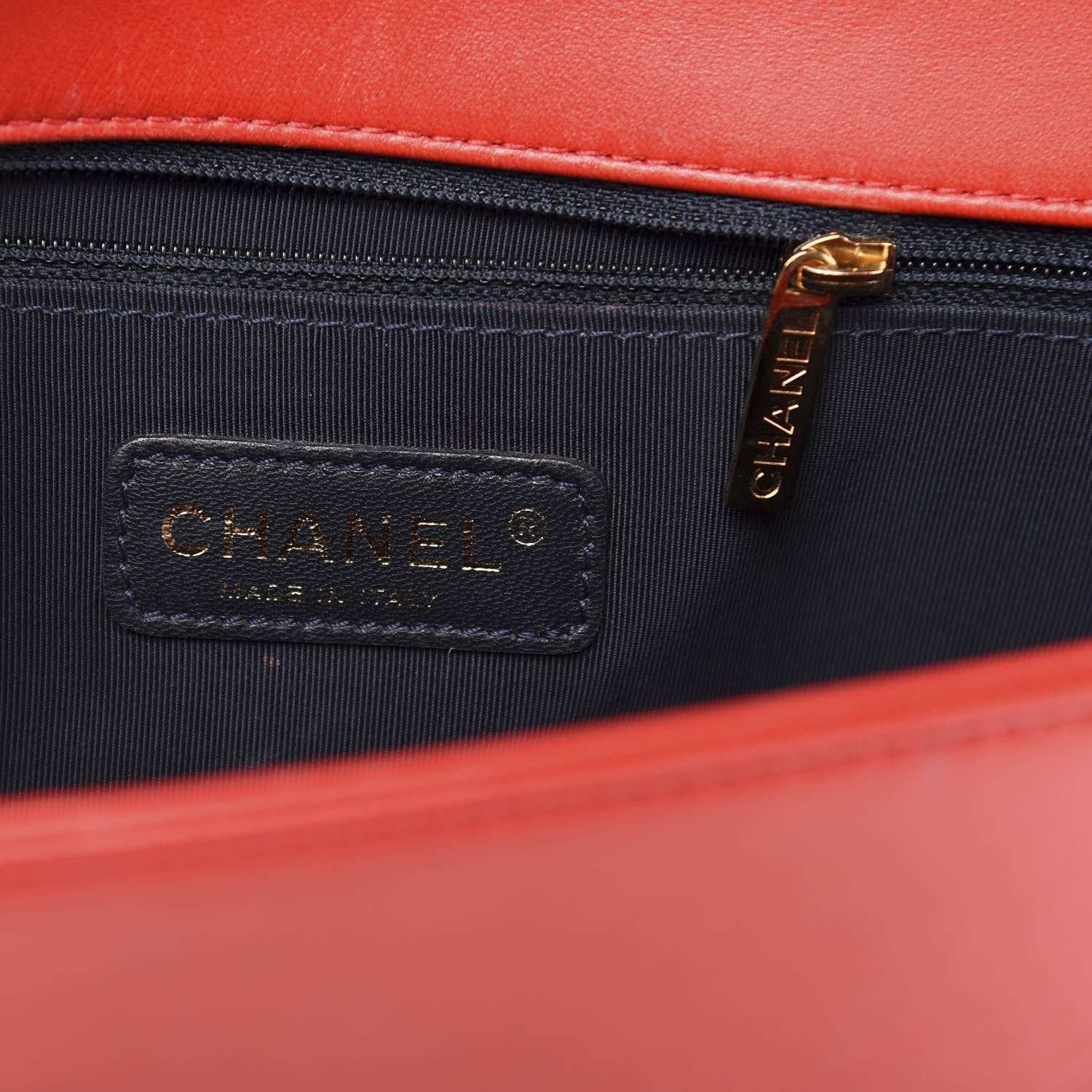 Chanel Lambskin Embossed New Medium Boy Cube Flap Red 6 of 21