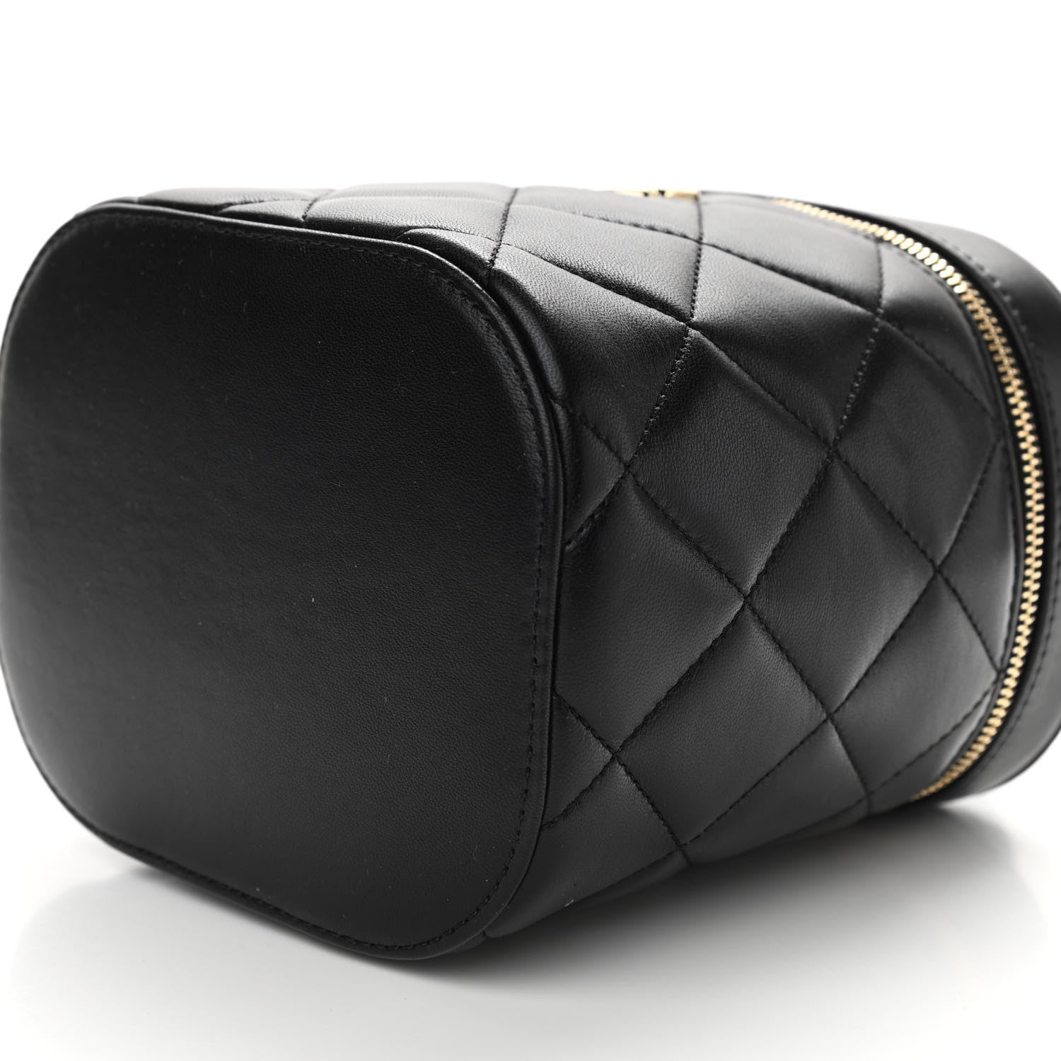 Chanel Lambskin Quilted Trendy Vanity Case Black 9 of 10