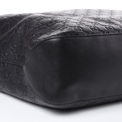 Gucci Guccissima Signature Large Linea A Hobo Black 9 of 17