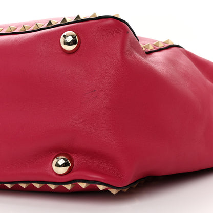 Valentino Garavani Vitello Medium Rockstud Tote Cyclamin 9 of 13