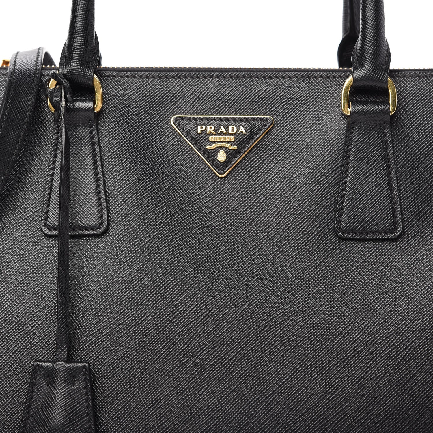 Prada Saffiano Medium Galleria Double Zip Tote Black 10 of 10