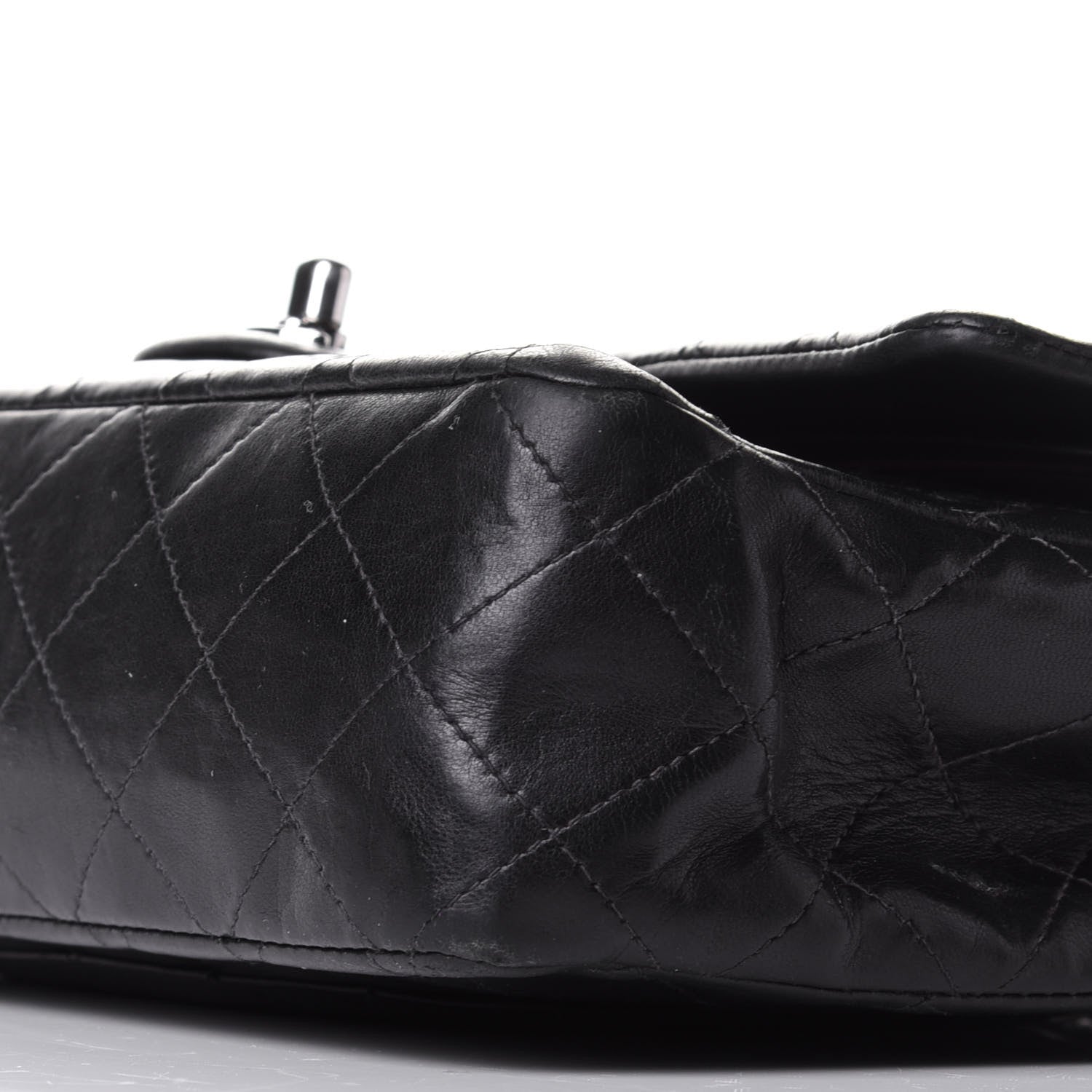 Chanel Lambskin Quilted Medium Double Flap Black 12 of 12