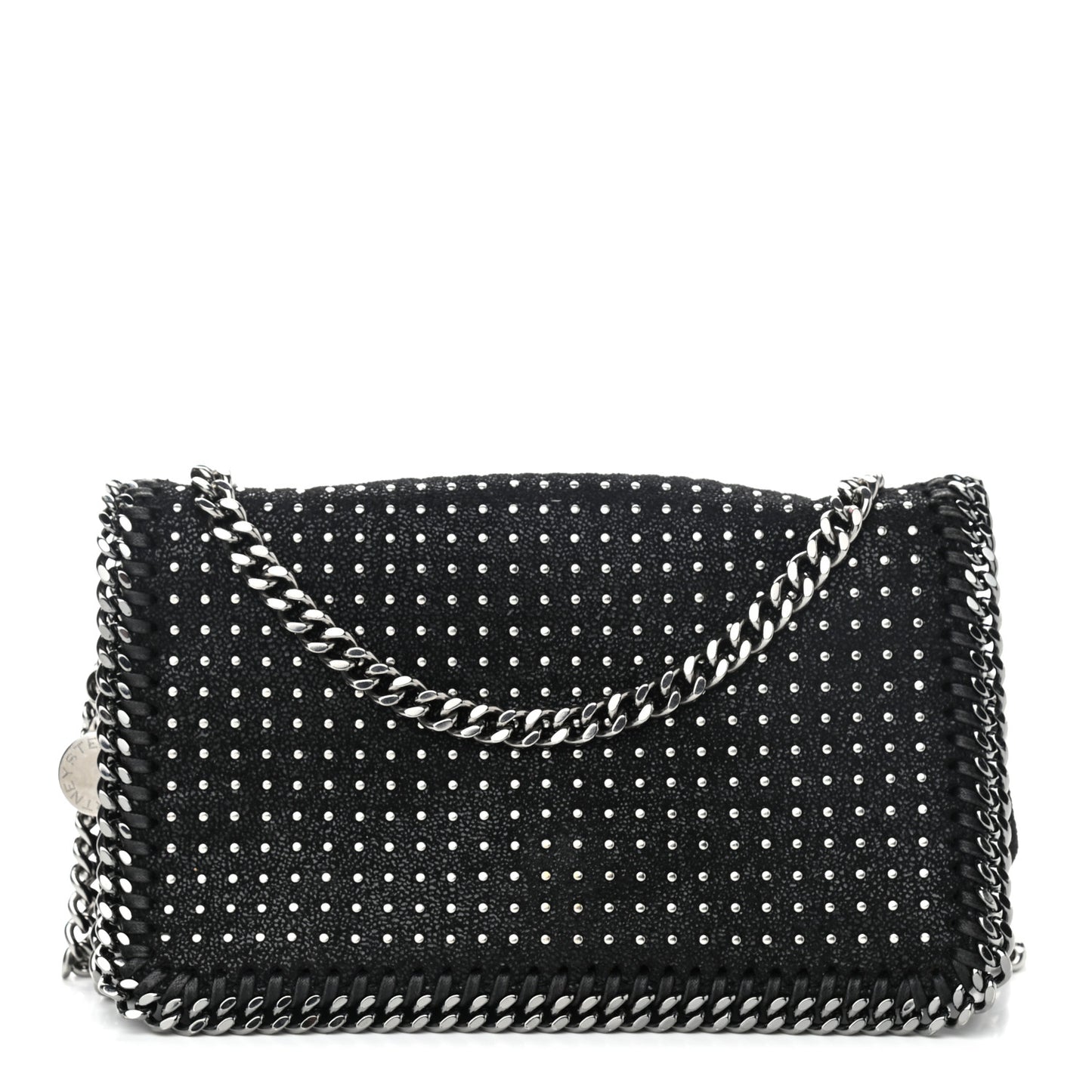 Shaggy Deer Studded Falabella Crossbody Black