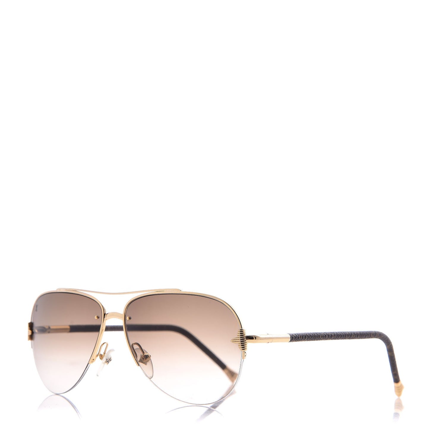 Monogram Petite Viola Pilote Aviator Sunglasses Z0571U Brown