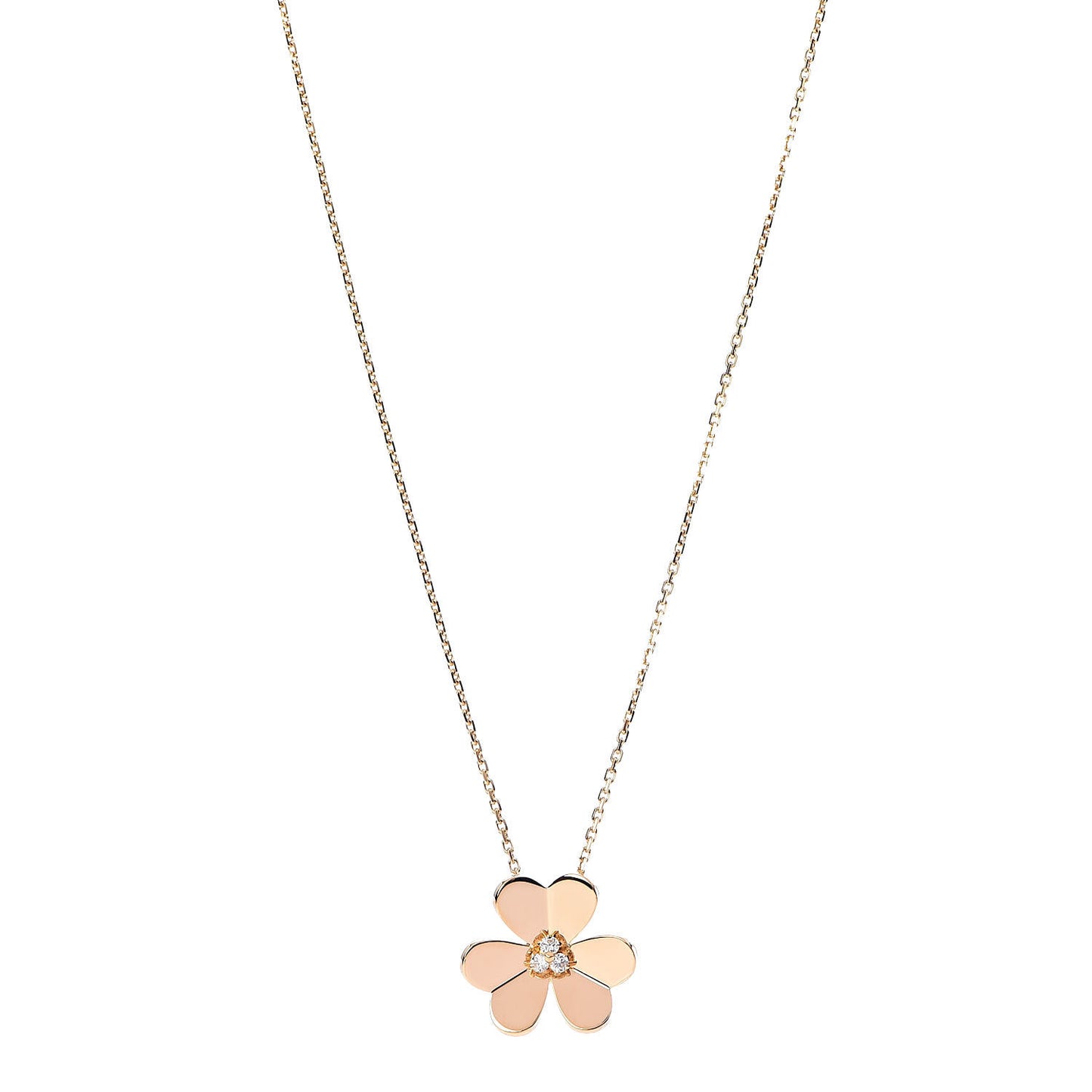 18K Yellow Gold Diamond Large Frivole Pendant Necklace