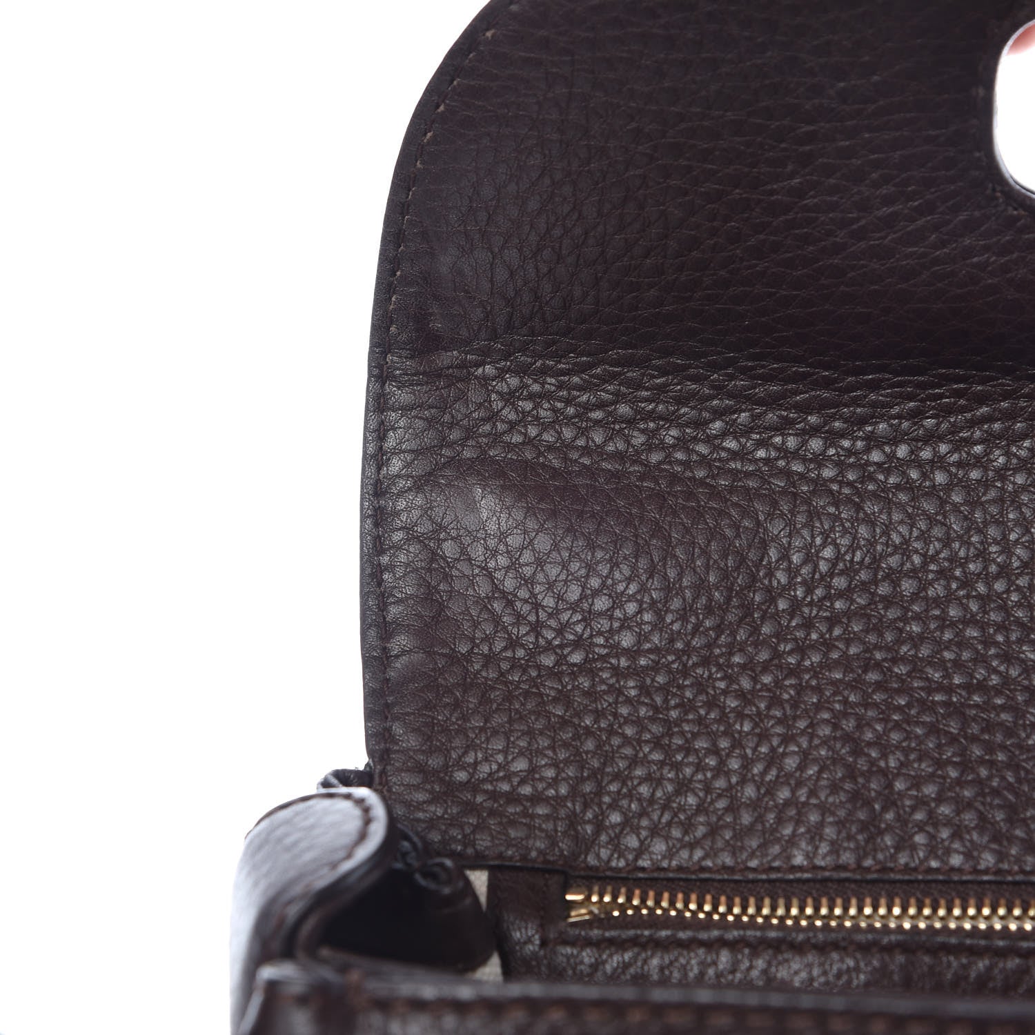 Gucci Monogram Medium New Bamboo Top Handle Bag Dark Brown 11 of 12
