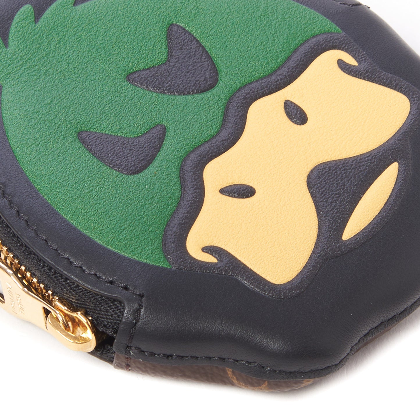 X NIGO Monogram Duck Coin Card Holder Black