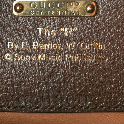 Gucci Canvas Calfskin Medium Gucci 100 Music Is Mine Diana Tote Bag New Acero 6 of 10