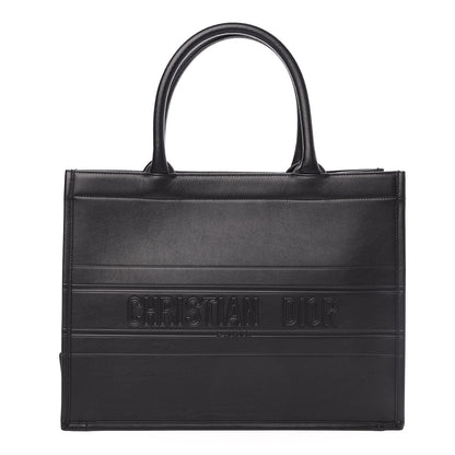 Christian Dior Calfskin Embossed Medium Book Tote Black 1 of 10