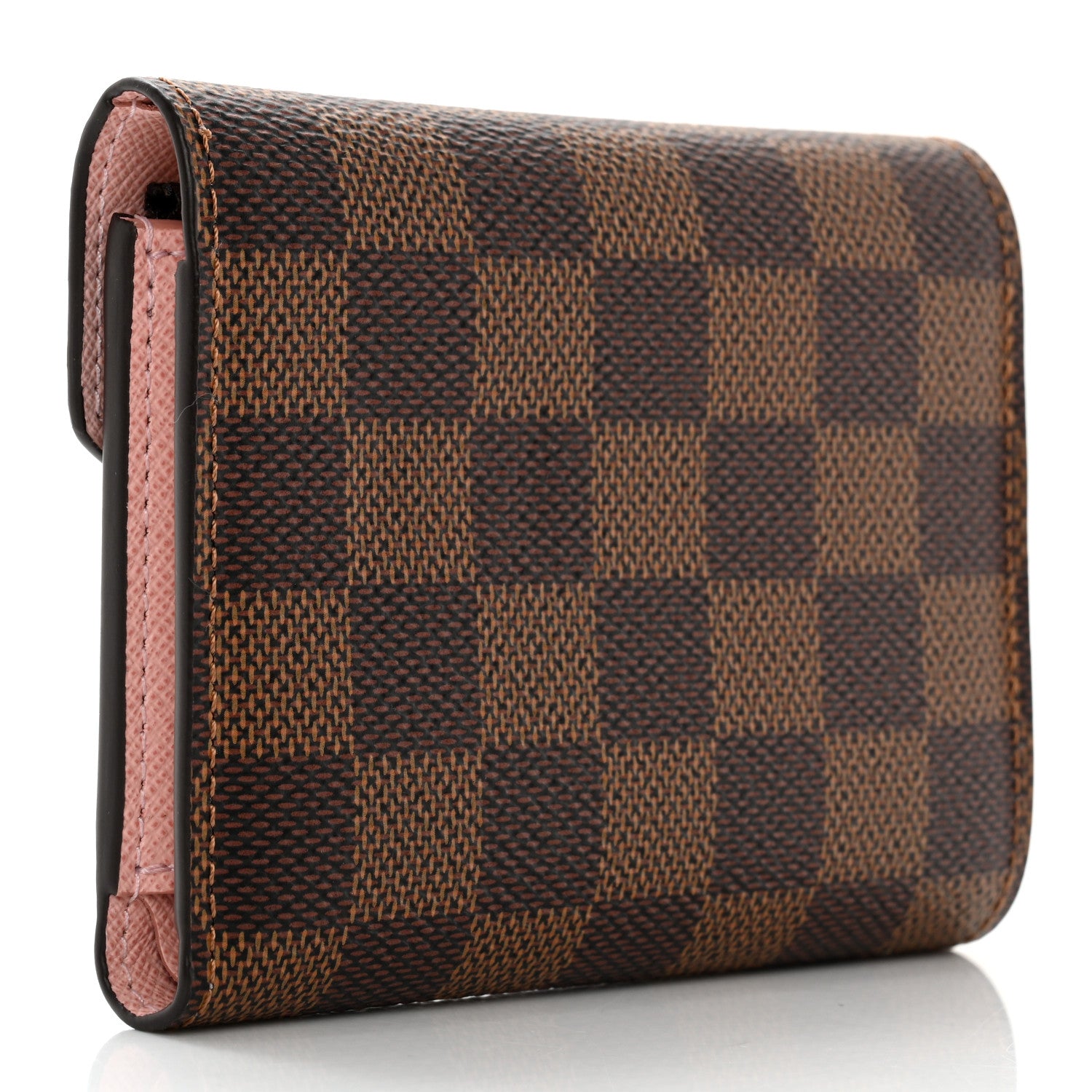 Louis Vuitton Damier Ebene Victorine Wallet Rose Ballerine 3 of 8