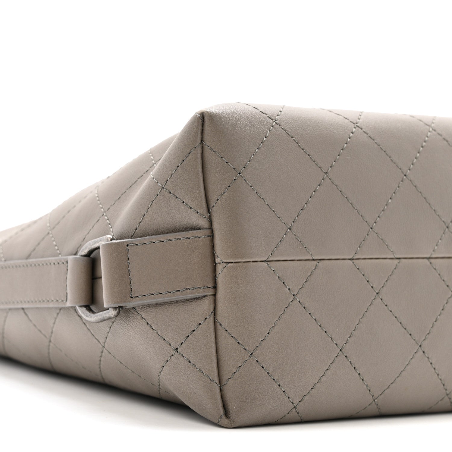 Chanel Calfskin Stitched Large Hobo Grey 9 of 12