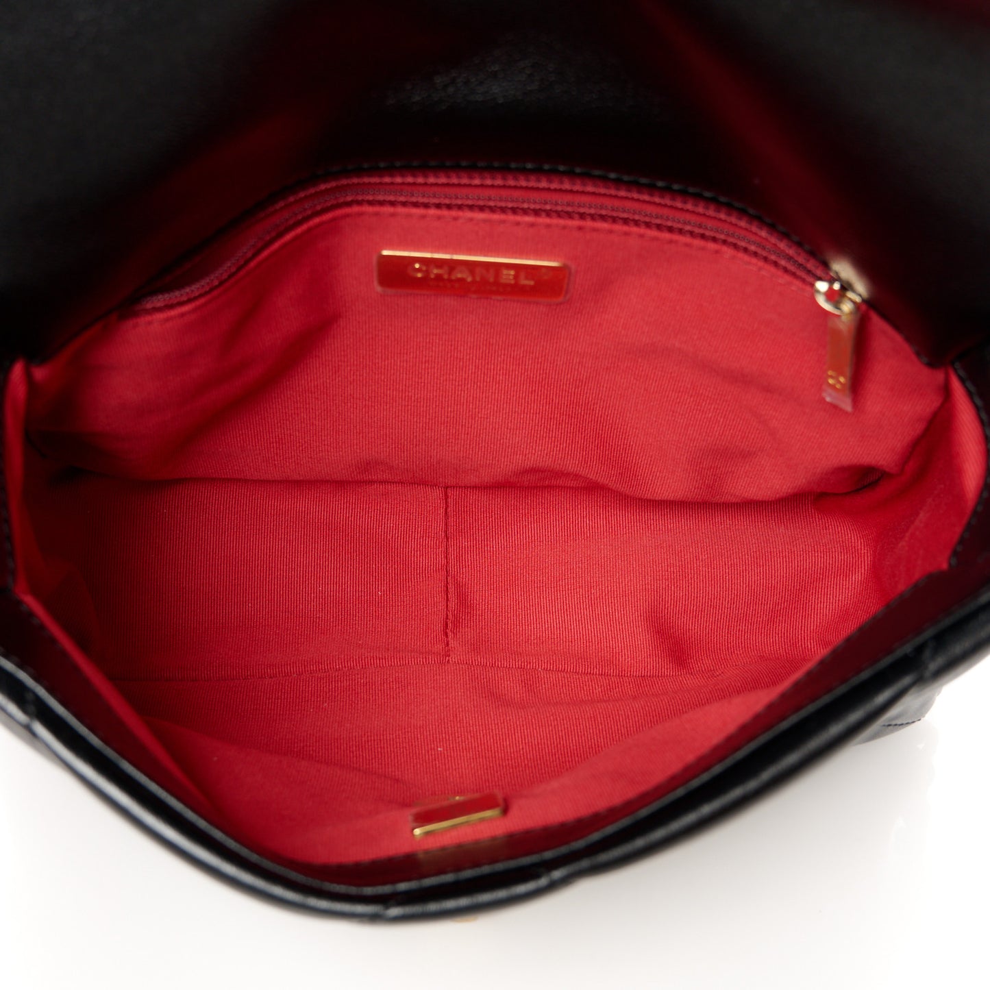 Lambskin Quilted Medium Chanel 19 Flap Black