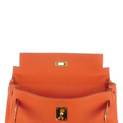 Hermes Togo Kelly Retourne 32 Orange 19 of 25