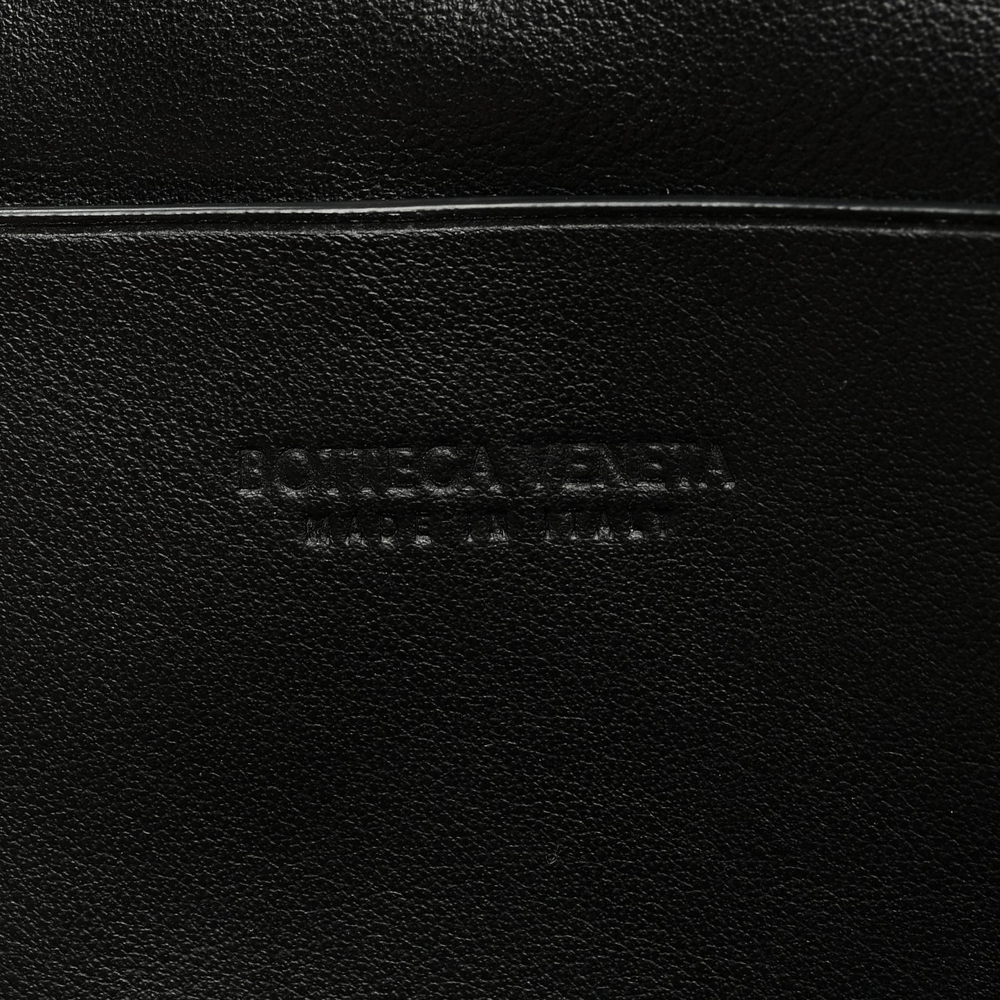 Calfskin Maxi Intrecciato Clutch Black