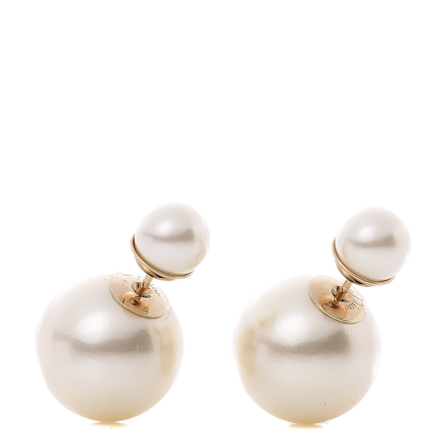 Christian Dior Pearl Mise En Dior Tribal Earrings 1 of 4