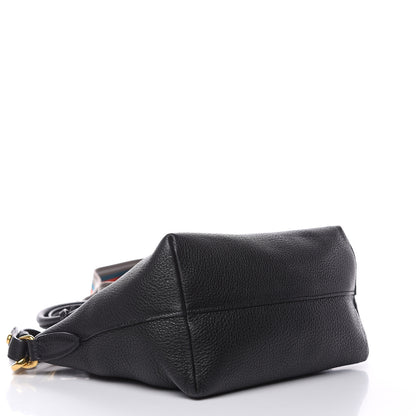 Prada Vitello Daino Tote Black 5 of 10