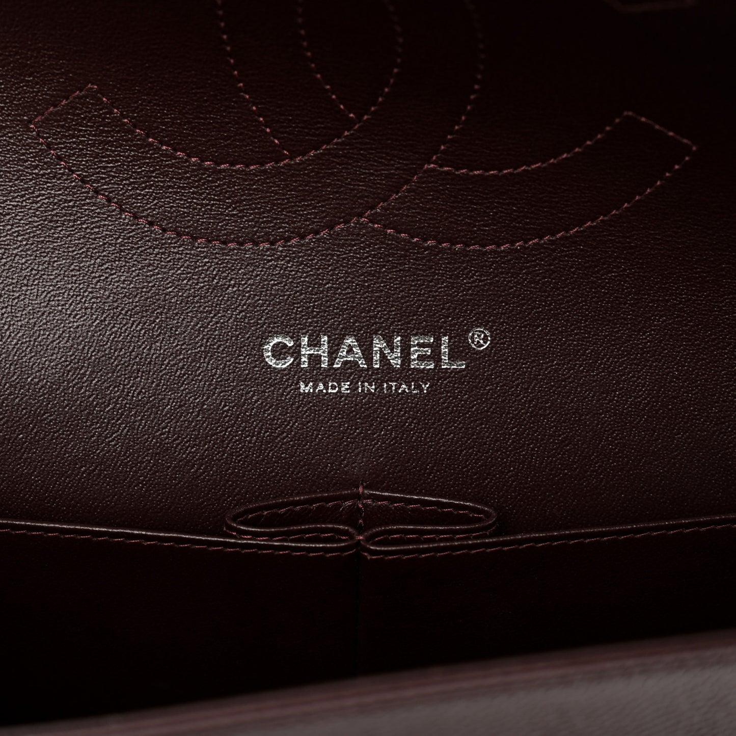 Caviar Quilted Jumbo Double Flap Burgundy