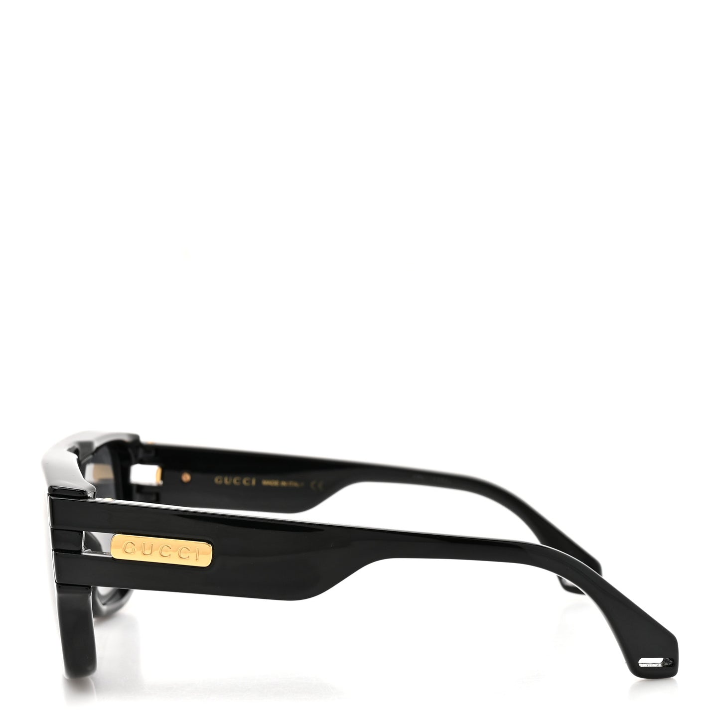 Acetate Rectangle Frame Web Sunglasses GG0664S Black