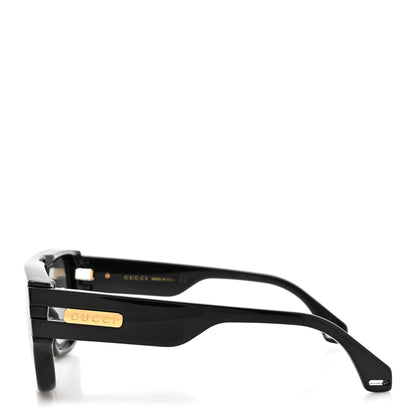 Gucci Acetate Rectangle Frame Web Sunglasses GG0664S Black 3 of 8