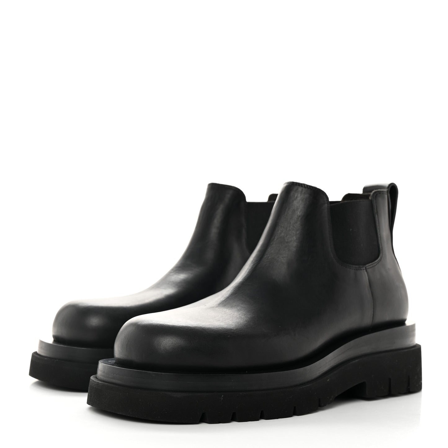 Calfskin The Lug Chelsea 55mm Cropped Boots 36.5 Black