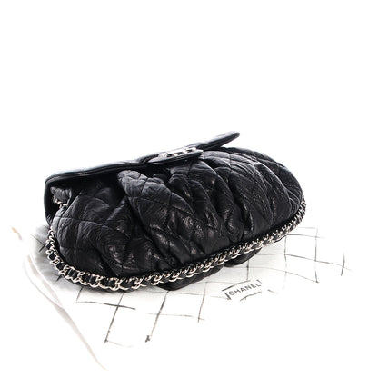 Chanel Washed Lambskin Chain Around Medium Messenger Black 4 of 7