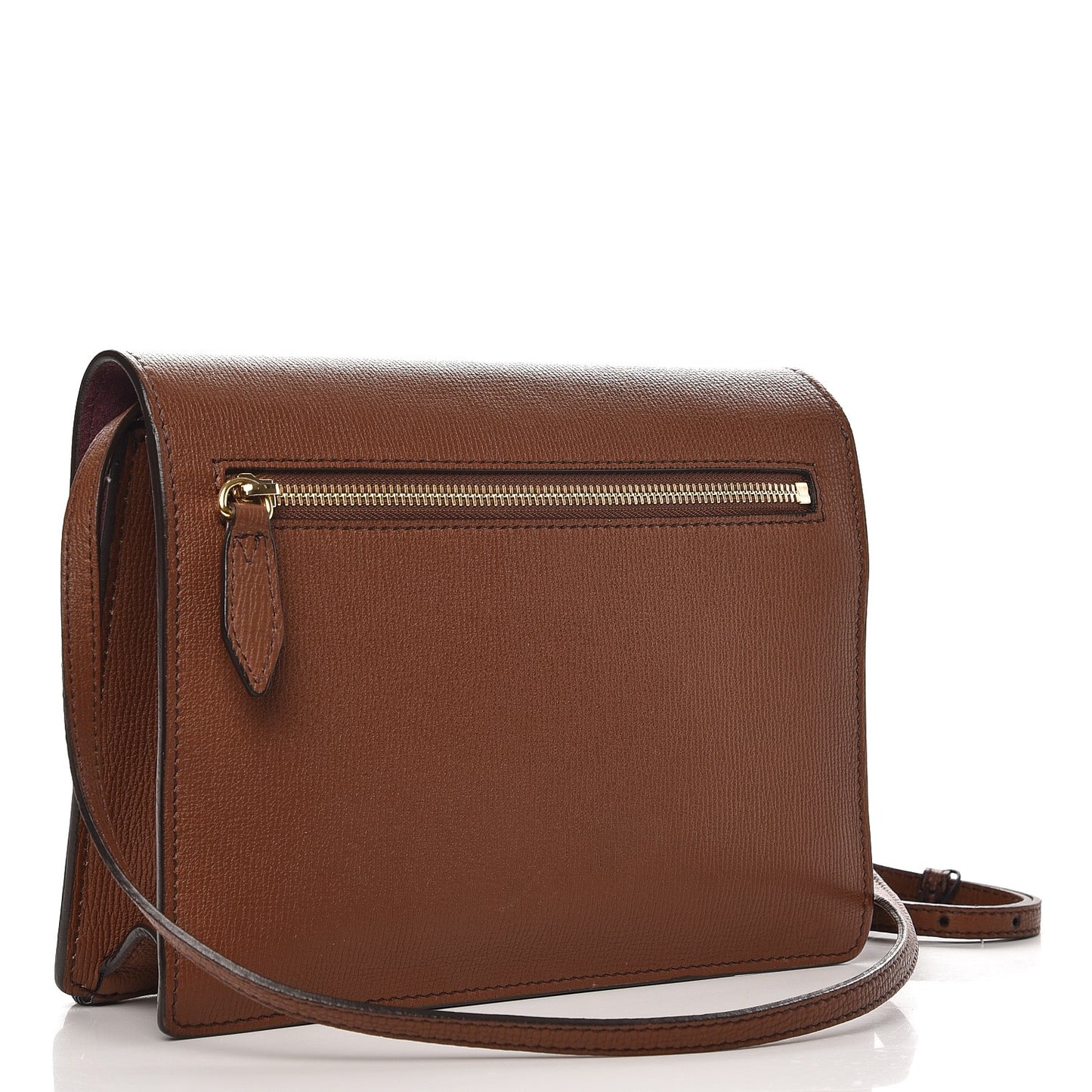 Derby Calfskin House Check Small Macken Crossbody Bag Tan