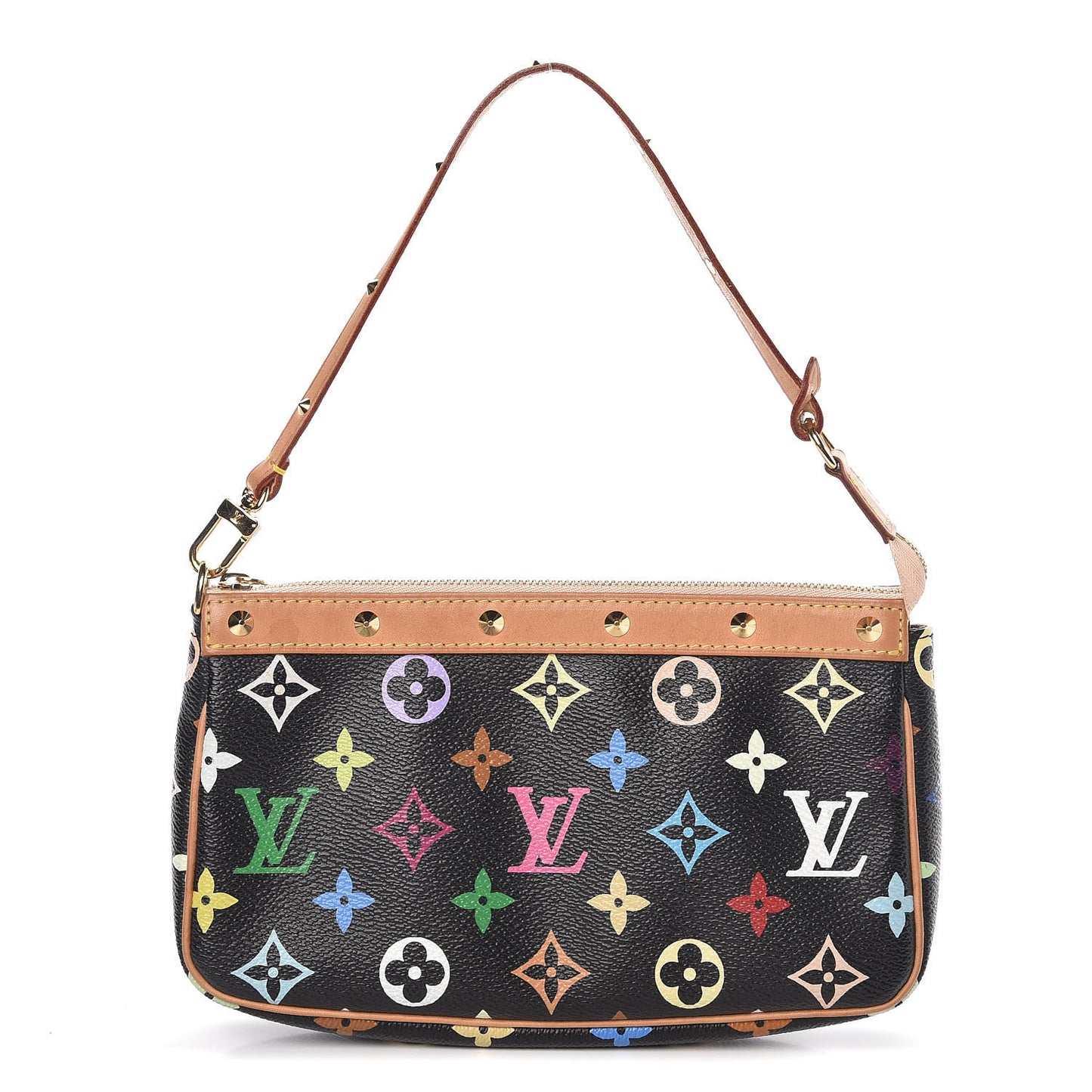 Monogram Multicolor Pochette Accessories Black