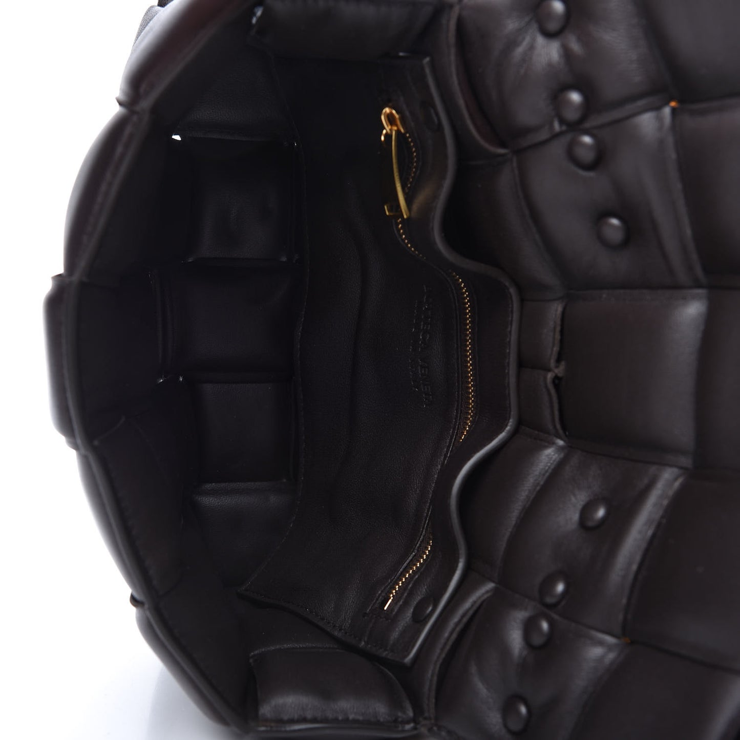 Lambskin Maxi Intreccio Padded Chain Cassette Crossbody Bag Black