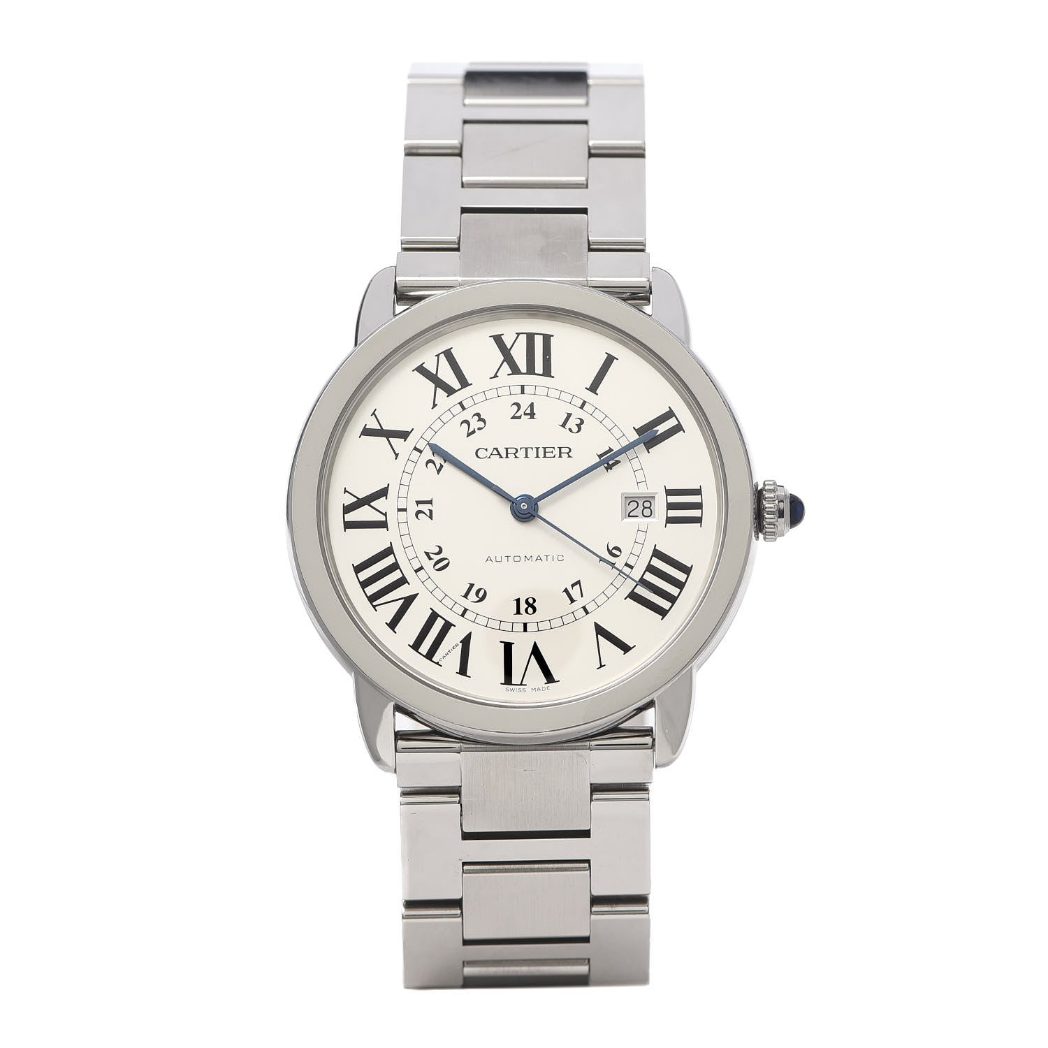 Cartier Stainless Steel 42mm Ronde Solo Automatic Watch 1 of 6